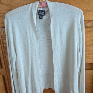 Eileen Fisher white medium cardigan
